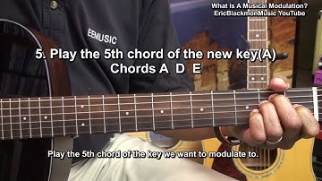 What Is A Musical Modulation? How To Modulate A Key On Guitar Lesson @EricBlackmonGuitar