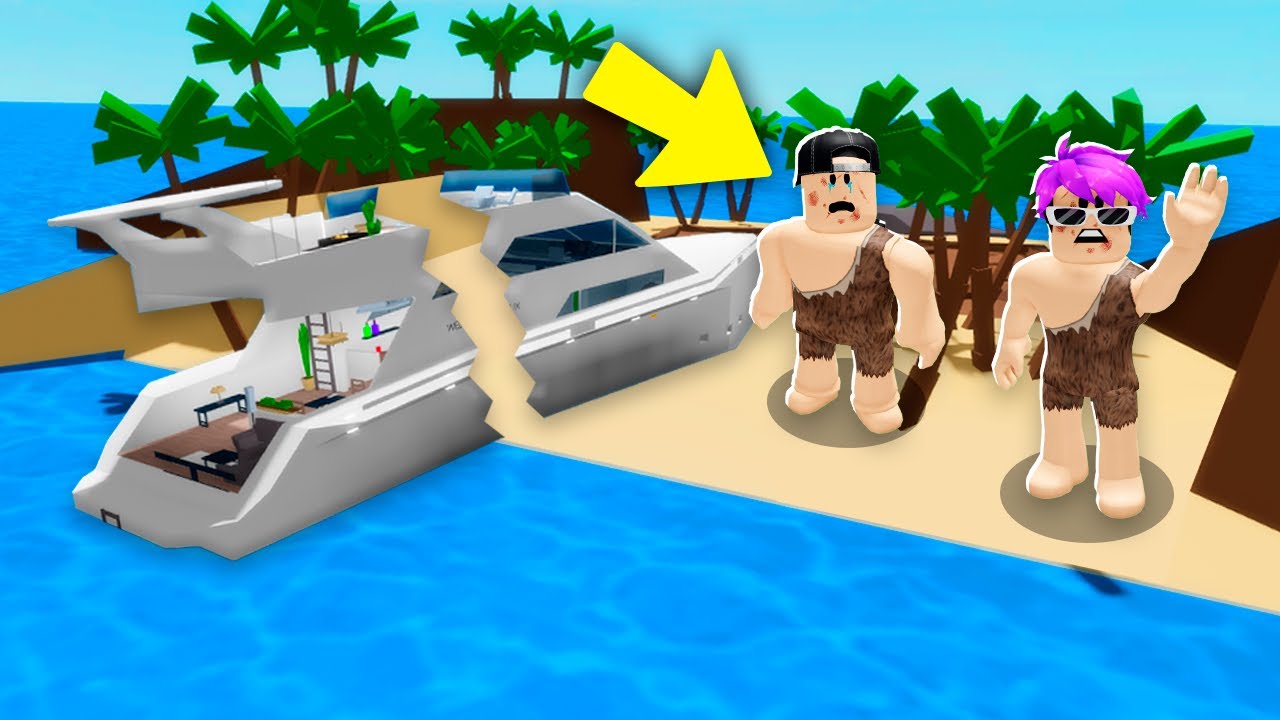 NAUFRAGUÉ EN UNA ISLA en BROOKHAVEN RP..