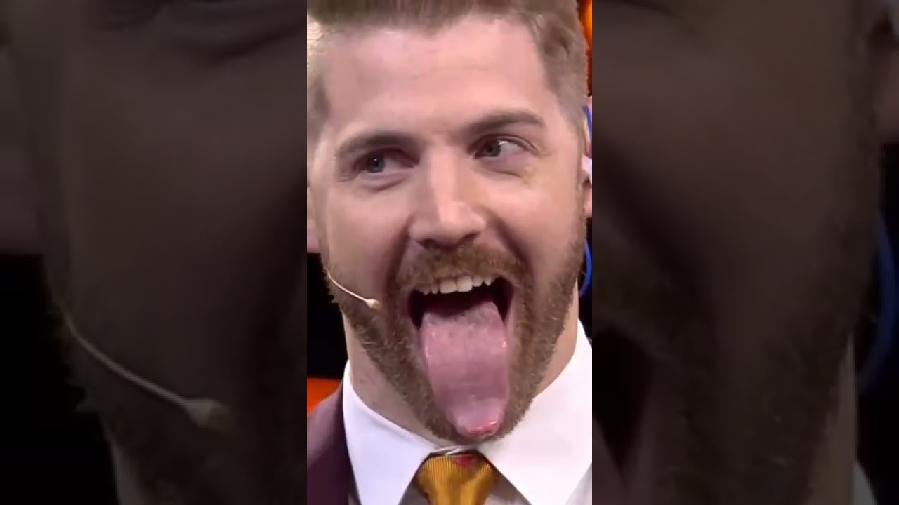 Longest tongue male 👅 10 1 cm  3 97 in   Nick Stoeberl 🇺🇸 