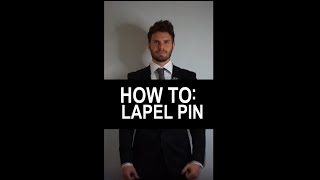 How to wear a lapel pin