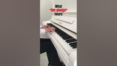 What the audience hears vs. what the pianist hears #piano #shorts @jazerleepiano