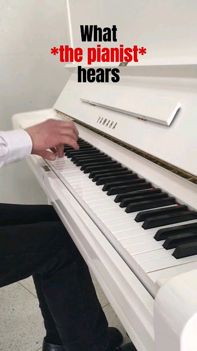 What the audience hears vs. what the pianist hears #piano #shorts @jazerleepiano