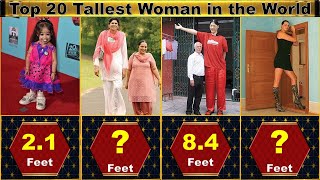 New List of  Top 20 Tallest woman in the World in 2023