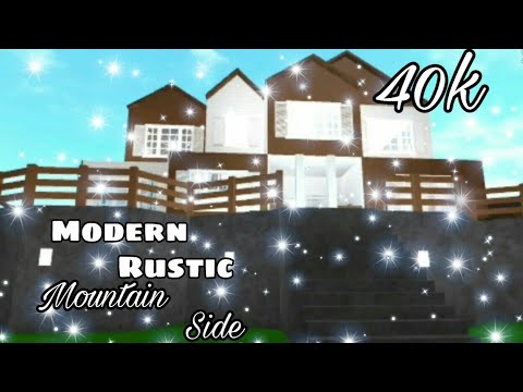 Roblox Bloxburg Modern Rustic Mountain Side Home Cheap 40k Youtube - roblox bloxburg 40k house