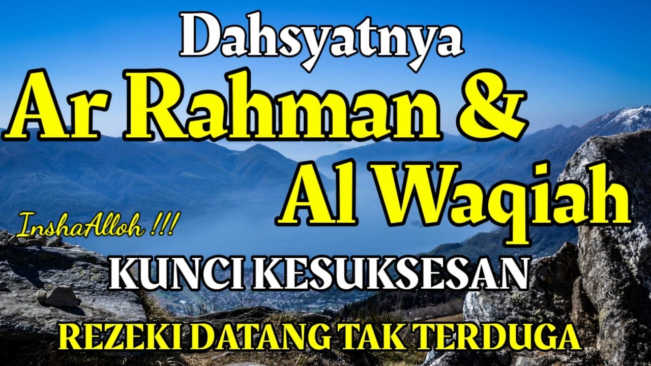 🔴 LIVE Ramadhan 🌙 Ar-Rahman & Al-Waqiah Pembuka Pintu Rezeki