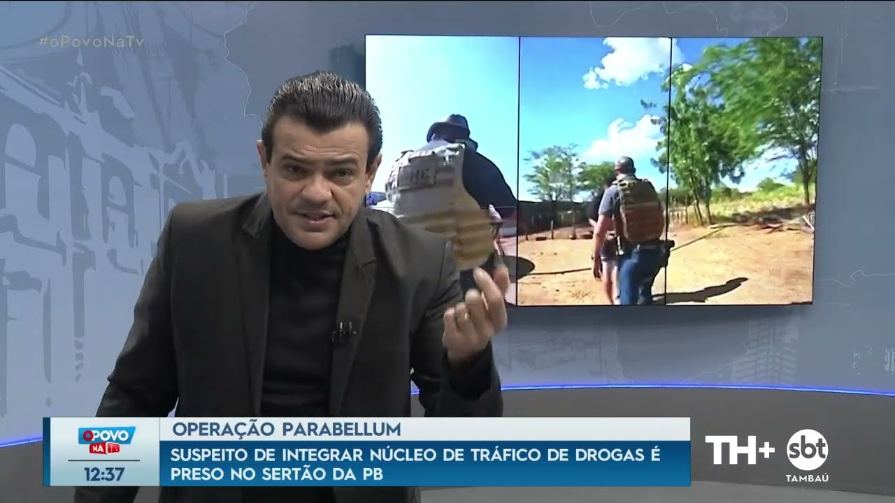 Suspeito de integrar núcleo de tráfico de drogas é preso no sertão - O Povo Na TV - 03 02 26