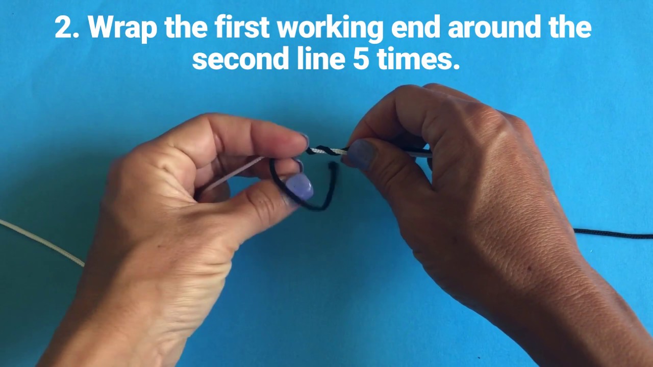 Fishing Knots How to Tie a Blood Fishing Knot YouTube