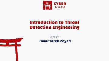 Introduction to Threat Detection Engineering