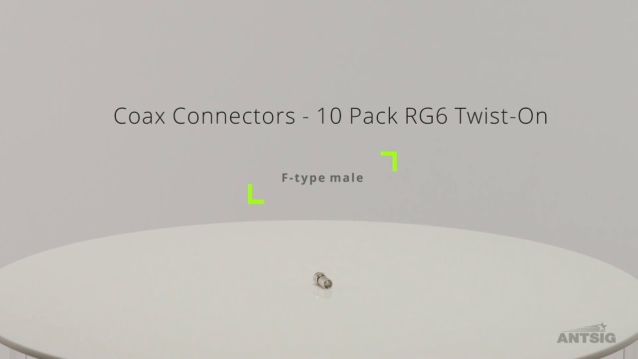 ANTSIG AP154 Coax Connectors 10PK YouTube