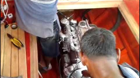 Mitsubishi Boat 4DR5 Engine First Start