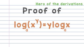 Proof for Power rule for logarithm.