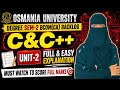 C & C++ UNIT-2 | Degree Sem-2 Bcom computers C & C++ UNIT-2 full & easy explanation |💯Full marks