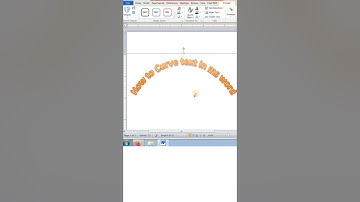 How to curve text in word | Ms word #word