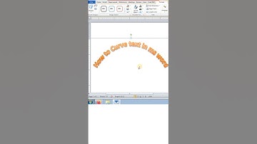 How to curve text in word | Ms word #word