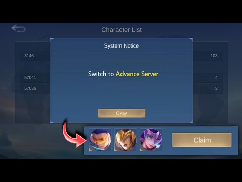 HOW TO EASY ENTER ADVANCE SERVER ACCOUNT AND CLAIM FREE COLLECTORS SKIN MLBB TAGALOG TUTORIAL 2022