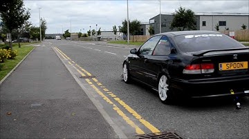 Skunk2 Megapower R exhaust on EM1