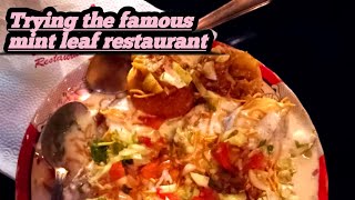 Trying the famous mint leaf restaurant #Travel with Food #