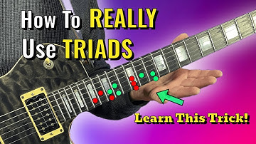 FORGET Scales! You Can Do It ALL With TRIADS! (Soloing Secret!)
