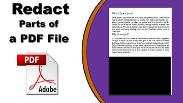 How to Redact Parts of a PDF Document in Adobe Acrobat Pro 2020