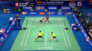 Badminton World Championship 2013 Smash and Defence - Tontowi/Natsir VS Zhang/Zhao YL