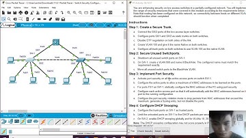 S R W E Packet Tracer 11.6.1  Switch Security Configuration- Amores, Chean Archer B.