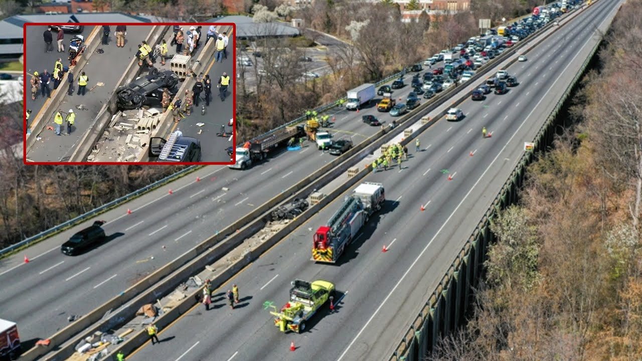 6 workers killed after car goes into highway work zone in Maryland#news ...