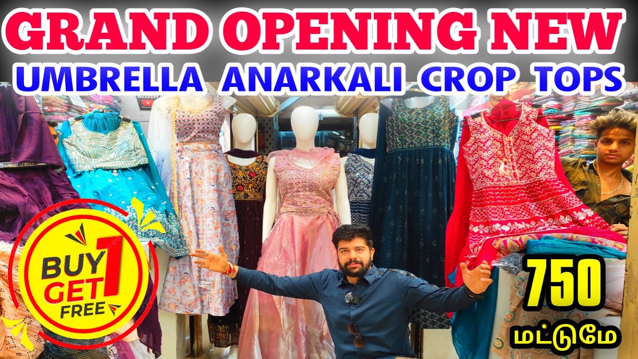 Grand Opening New Party Wear Section Rs.750 BUY 1 GET 1 Umbrella Anarkali Dress, Crop Tops, Bridal