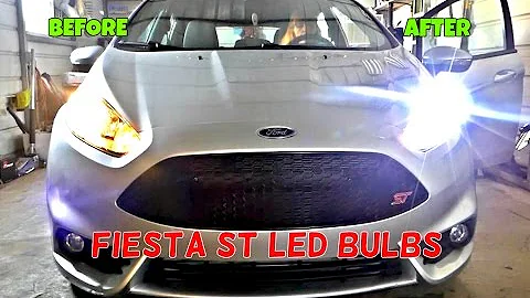 Ford Fiesta ST LED Headlight Bulbs Installation  & Review by Auxbeam