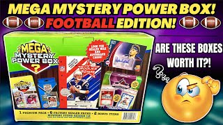 *BRAND NEW!🚨 FOOTBALL MEGA MYSTERY POWER BOX REVIEW!🏈 ARE THESE WORTH IT?!🤔