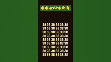 find this number 83 in 5 seconds #viralvideo #viral #numbers #subscribe #support