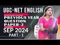 UGC NET English Paper 2 SEP PYQ (2024) #english