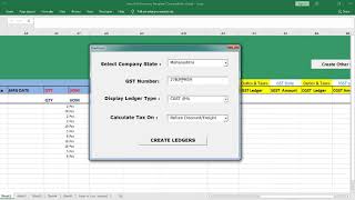 Create GST Ledger using Excel-Tally Software screenshot 5