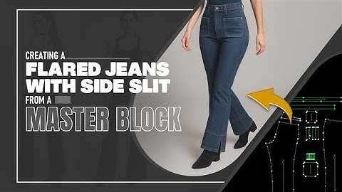Create Multiple Perfectly Fitted Jeans In Minutes Using Master Blocks | Automatic Pattern Making