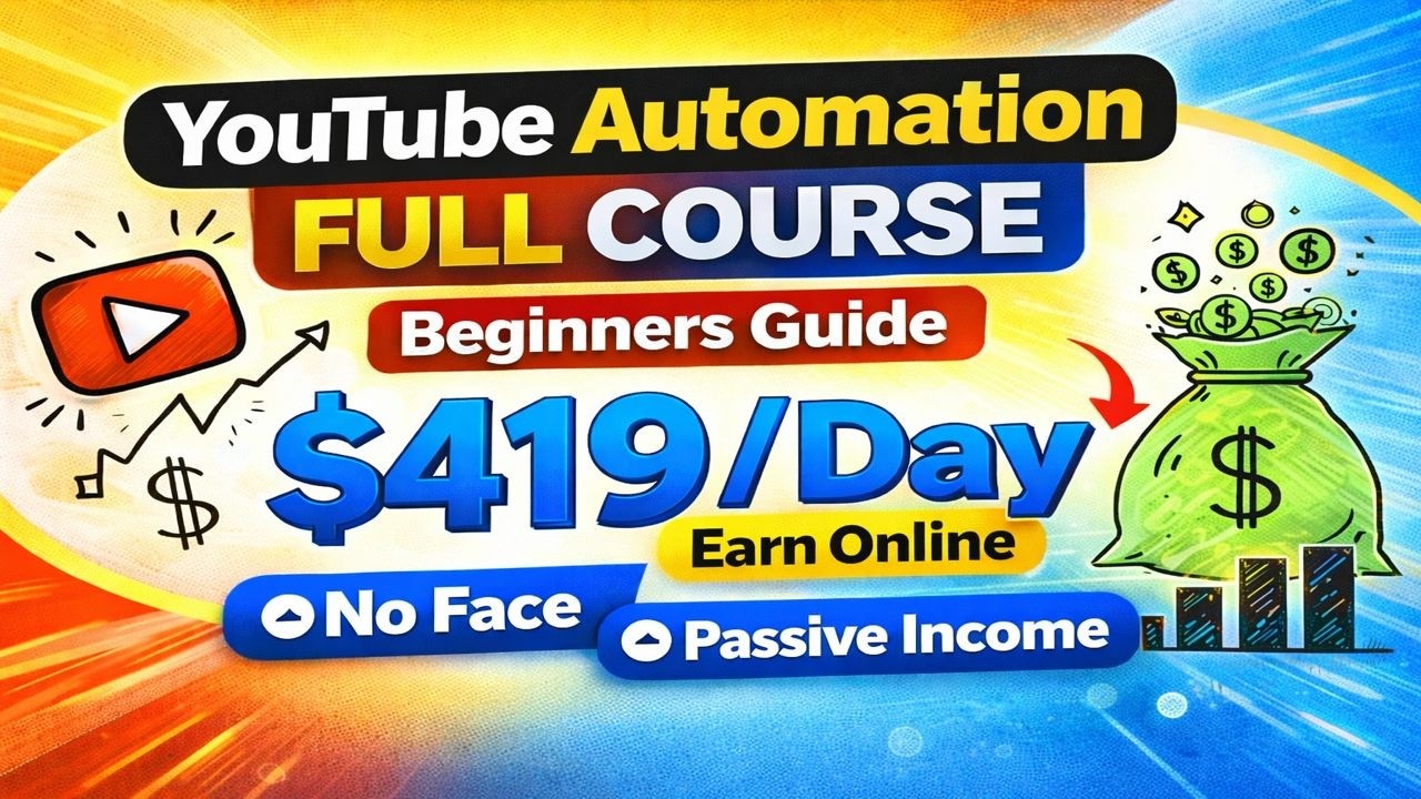 YouTube Automation Full Course (A–Z) | Complete Beginner’s Guide 2026 ...
