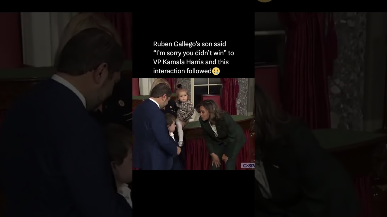 Ruben Gallego’s son said “I’m sorry you didn’t win” to Kamala Harris and this interaction followed..