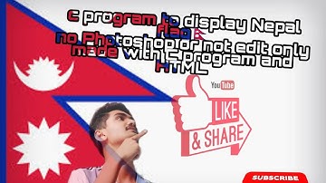 Generating Flag of Nepal Using Stars in C Programming Language.