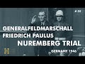 Germany 1946 ▶ Generalfeldmarschall Friedrich Wilhelm Ernst Paulus - Nuremberg War Criminals Trial