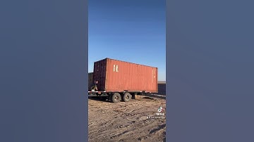 How to Load 2 Containers on the Trailer? Use Dr. Strange Powers and Some Straps and You