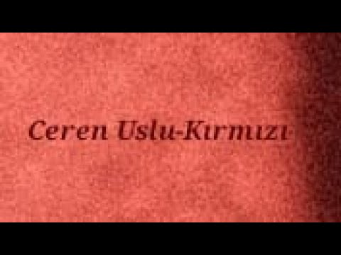 Ceren uslu- Hande Yener kırmızı (cover)