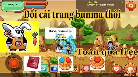 Ngọc Rồng Online- Đổi quà miễn phí từ admin được cải trang thỏ bunma trong sự kiện trung thu !!