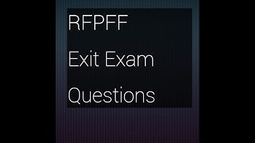 Exit Exam questions - Refresher FPFF (DG shipping)