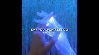 James Arthur - Say you won't let go (speed up song)