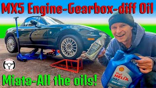 All the oils - MX5 engine, gearbox and diff oil changes