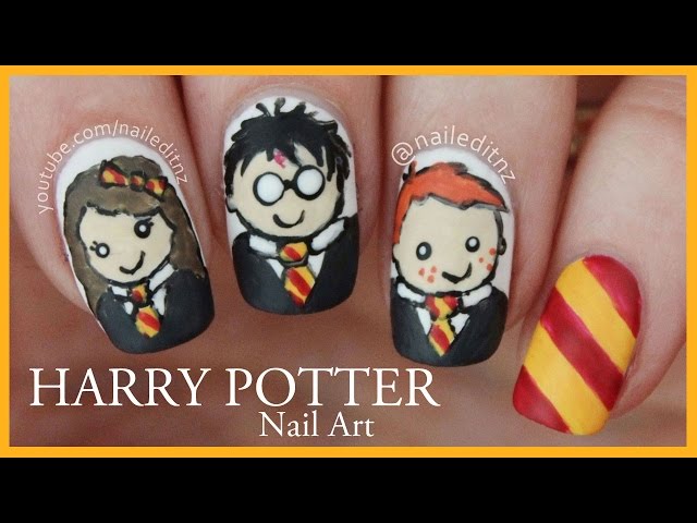 Nail Polish Designs - Harry Potter Characters Tutorial - Strikeapose