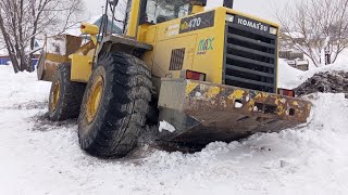 Утопили погрузчик