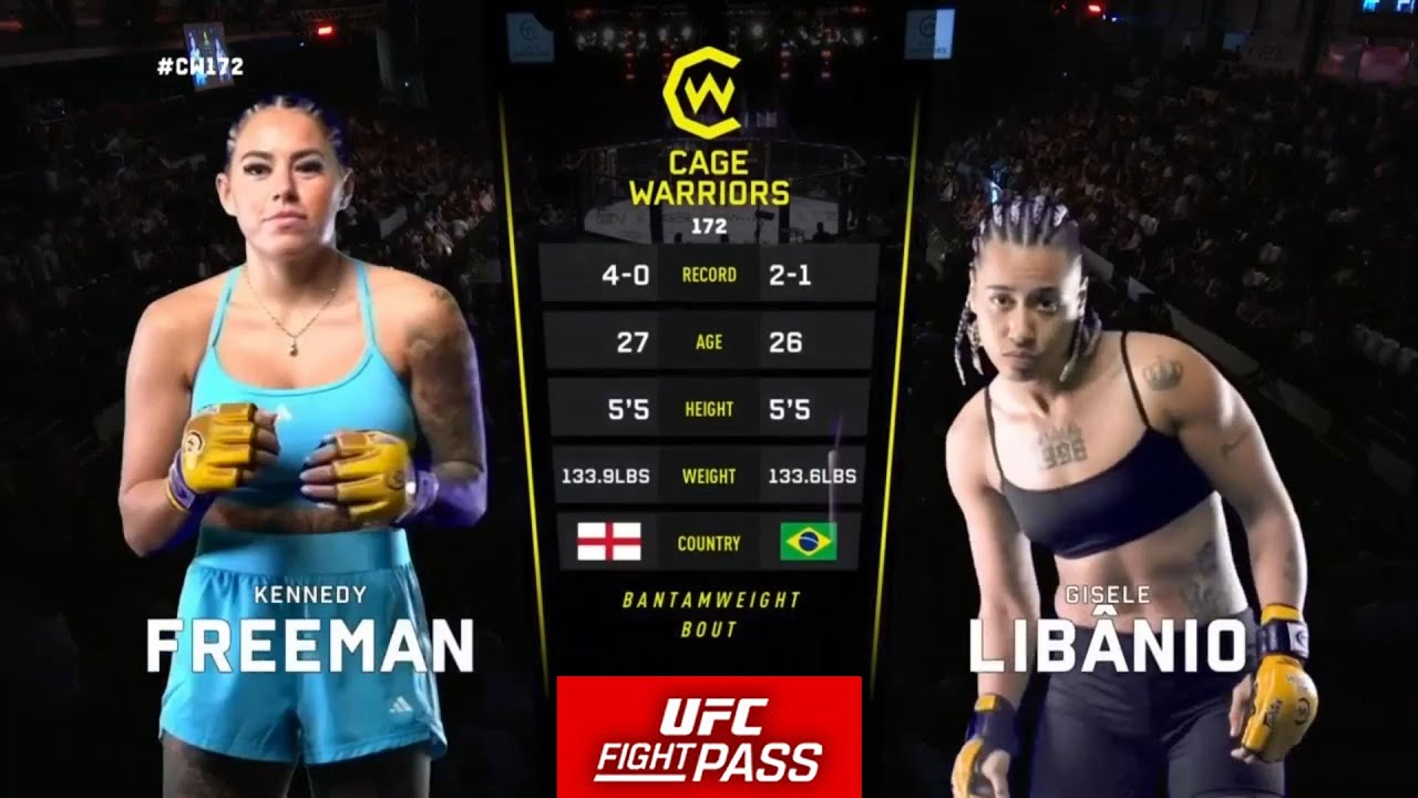 Cage Warriors 172: Kennedy Freeman vs Gisele Libanio | May 25, 2024