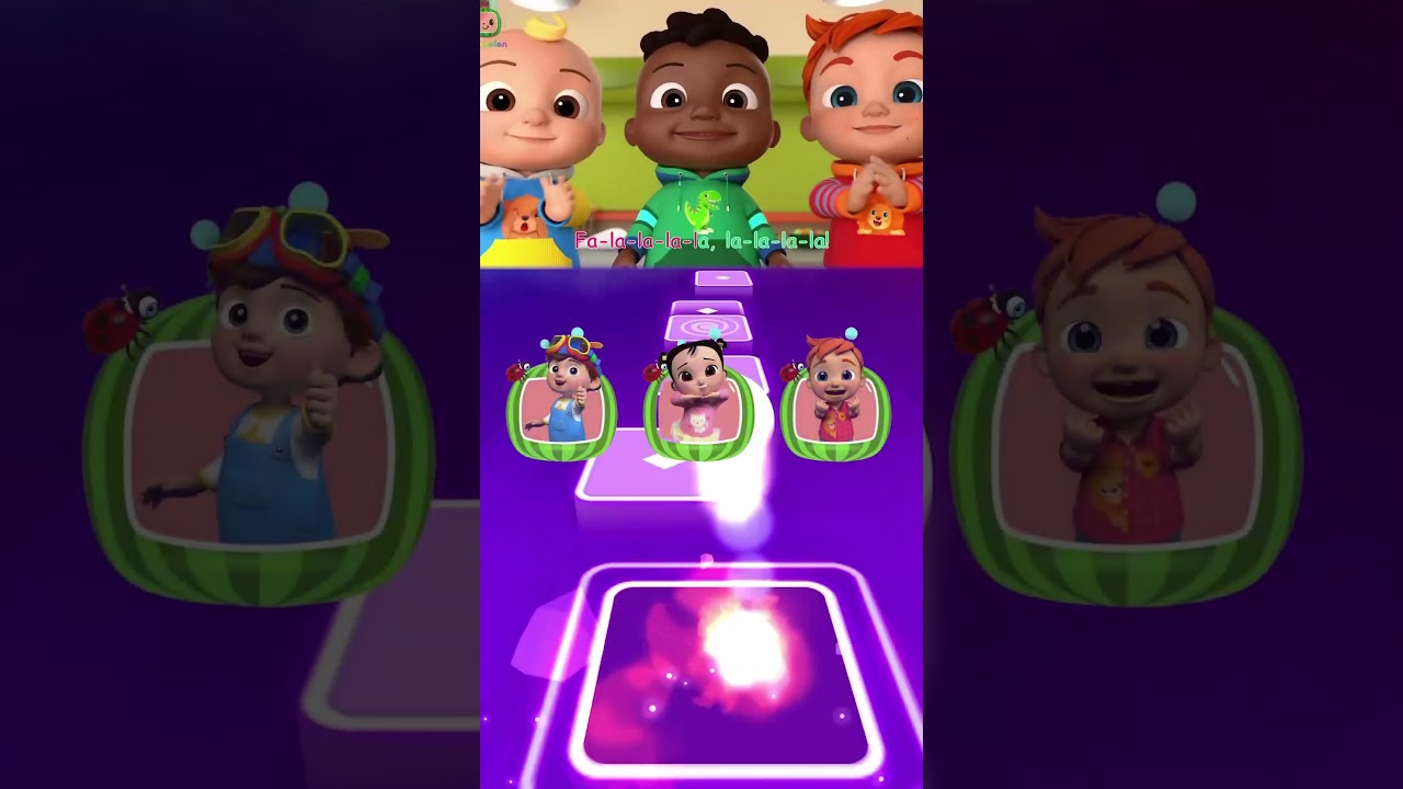 Cocomelon 🆚 Bella X Coffin Dance Tiles Hop 