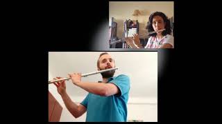 Video thumbnail of "James Rae - Short 'N' Sweet (flute and piano) with Sofia Cosme"