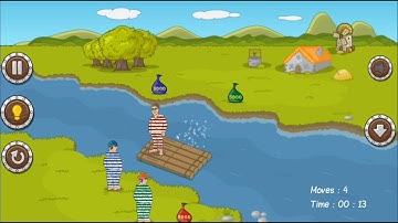 River Crossing : Logic Puzzles -  3 Thieves Walkthrough (Android Gameplay)