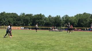 Andre Williams catches passes from Gary Nova